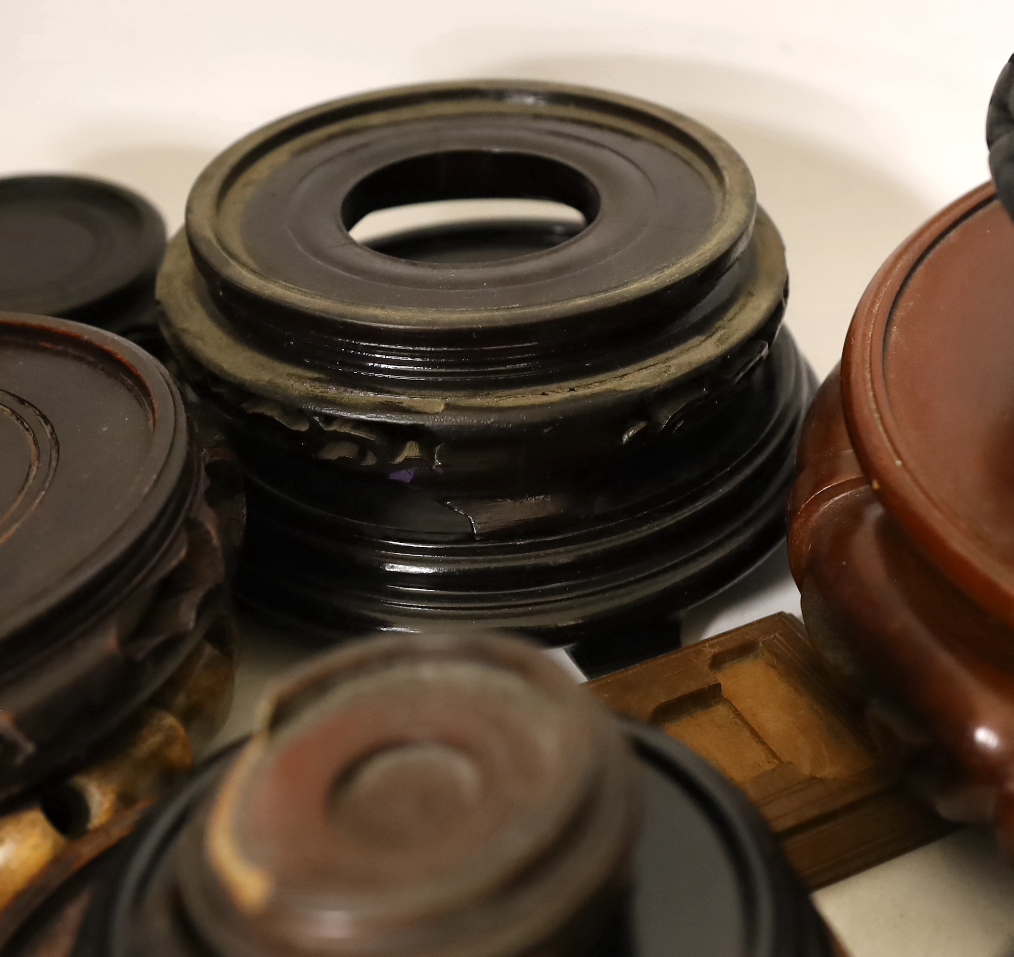 A collection of Chinese hardwood stands